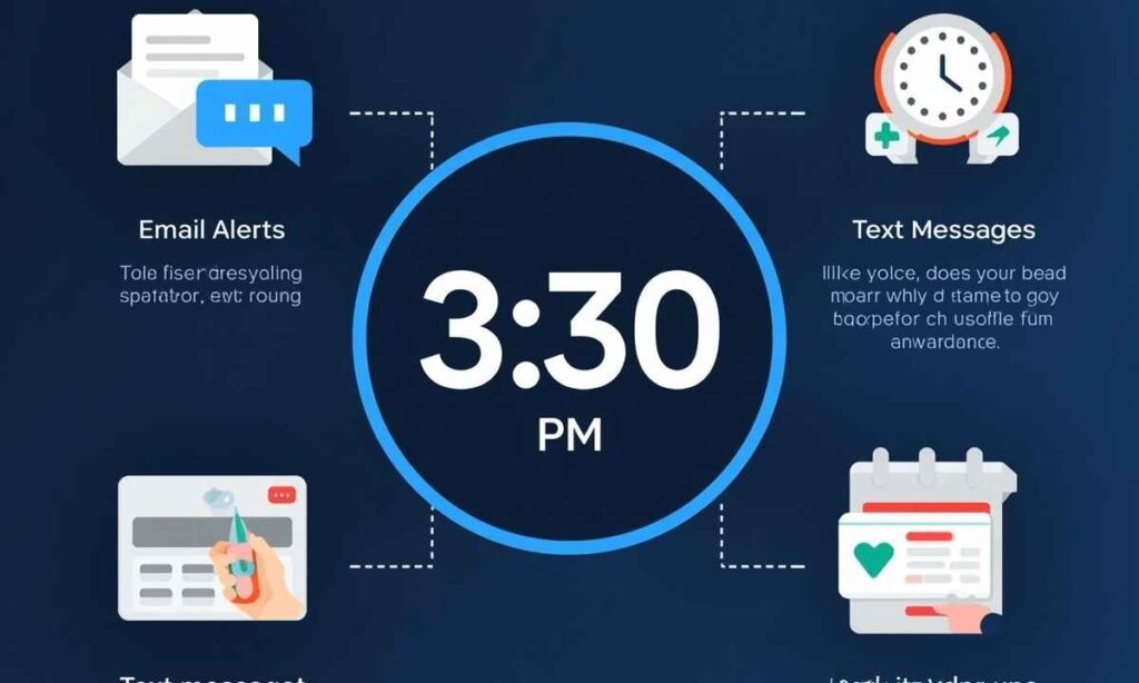 Different Ways to Deliver a 3:30 PM Countdown Reminder