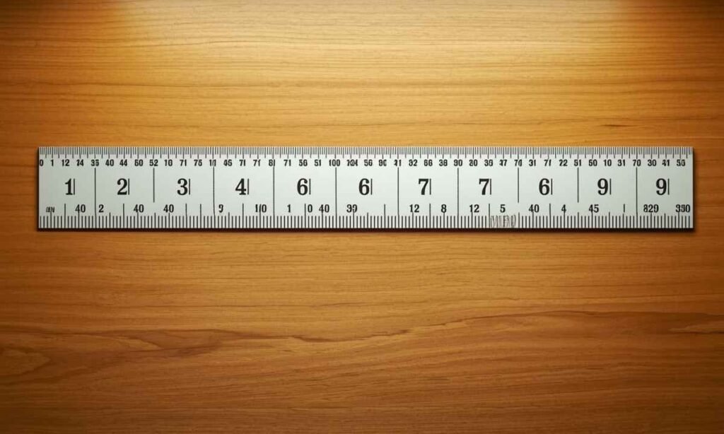 How long is 6 inches on a ruler
