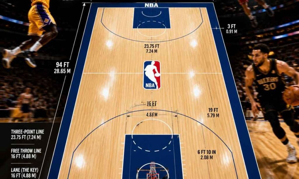 NBA Basketball Court Width
