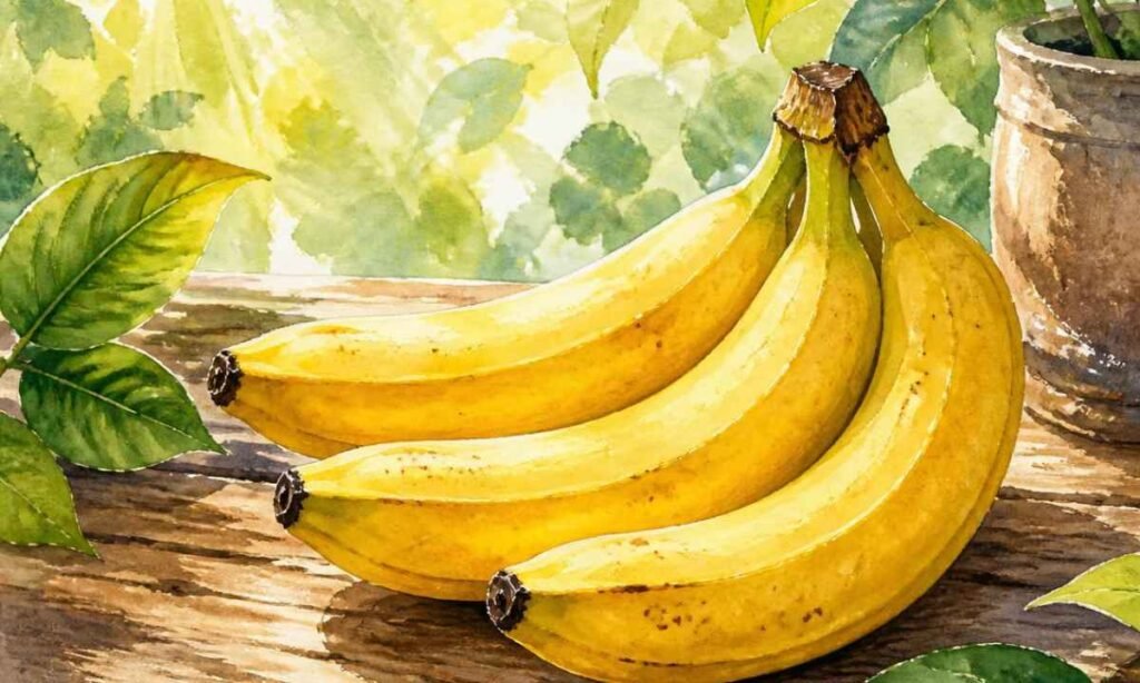 Three Medium Bananas