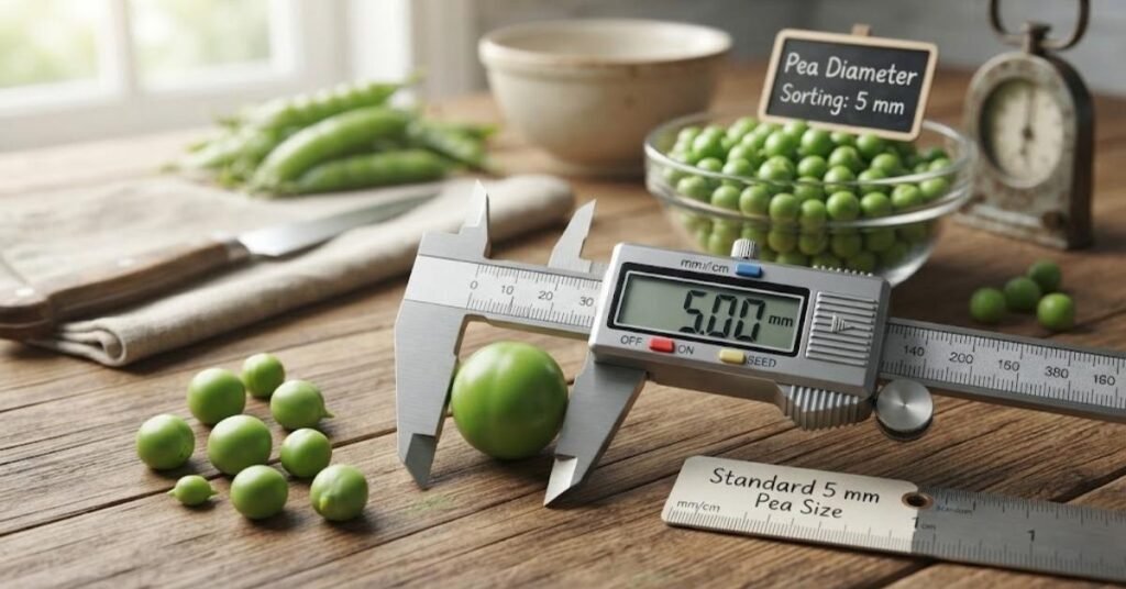 Green Pea Diameter